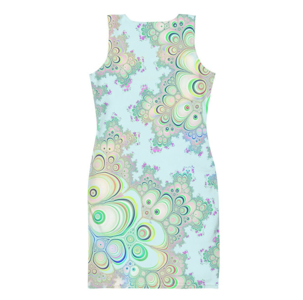 Psychedelic Rainbow Fitted Dress