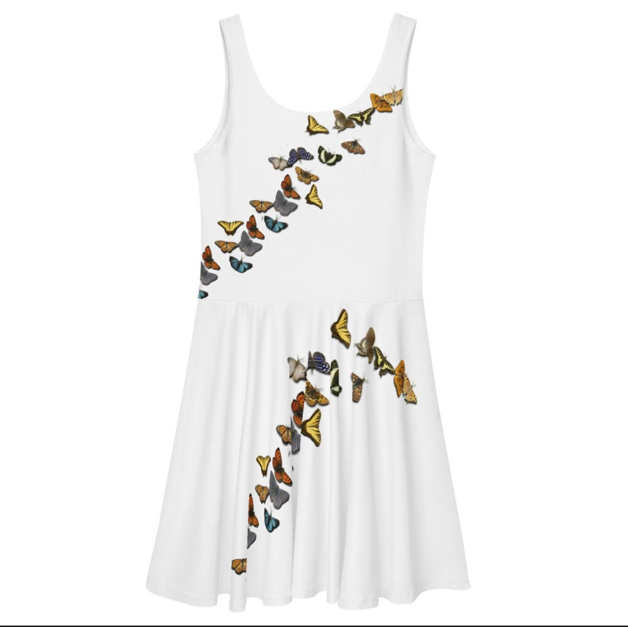 Butterflies Flared Dress