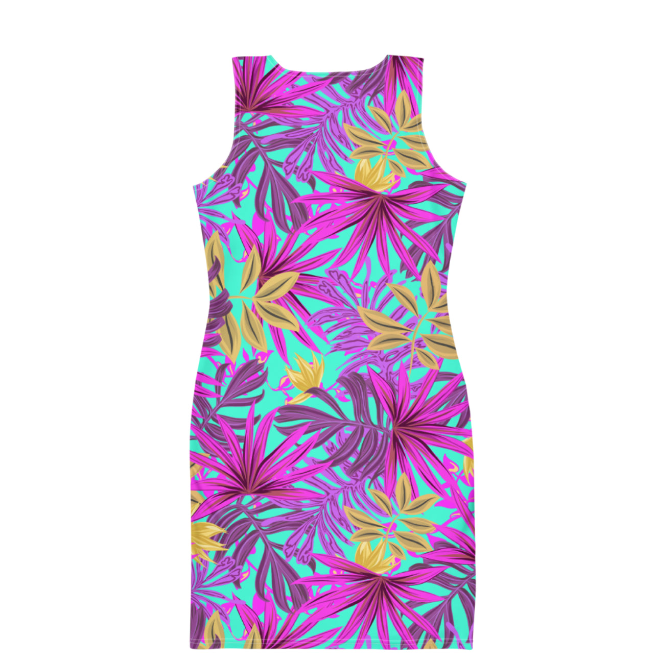 Paradise Tropical Fitted Dress