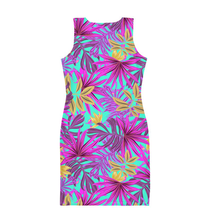 Paradise Tropical Fitted Dress