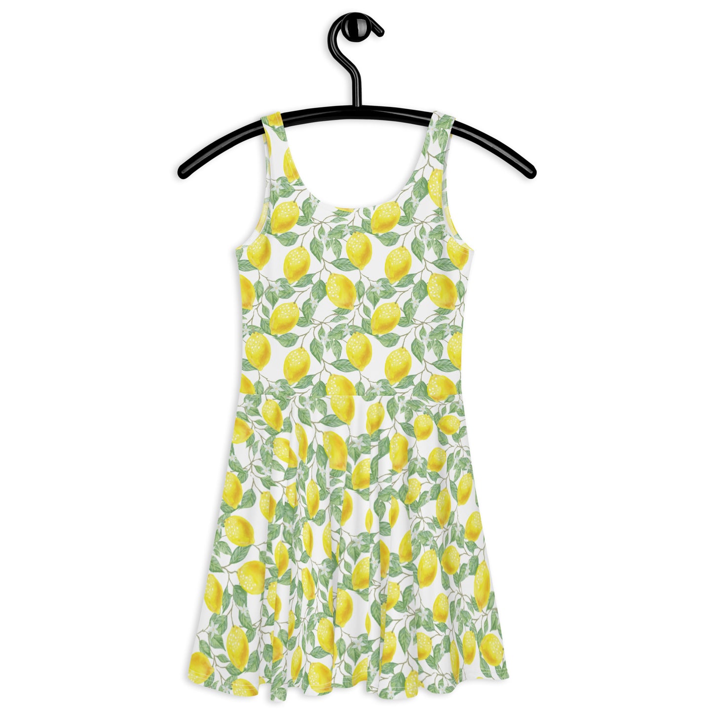 Lemons Floral Flare Dress