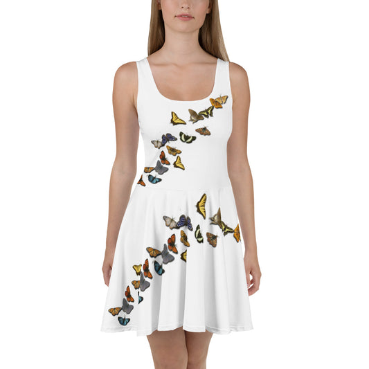 Butterflies Flared Dress